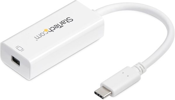 StarTech.com USB-C to Mini DisplayPort Adapter - 4K 60Hz - White