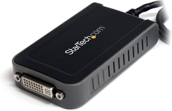 StarTech.com USB to DVI Adapter - 1920x1200 - External Video & Graphics Card - Dual Monitor Display Adapter - Supports Windows(Black)
